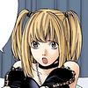 Colored manga panel of Misa Amane