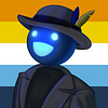 My Minecraft character and aroace flag for background